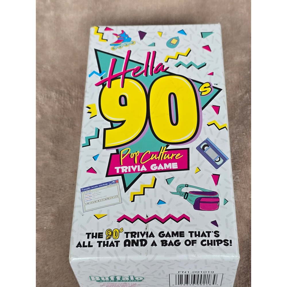 Buffalo Games Hella 90s Pop Culture Trivia Game Retro 1990s Party Card Game
